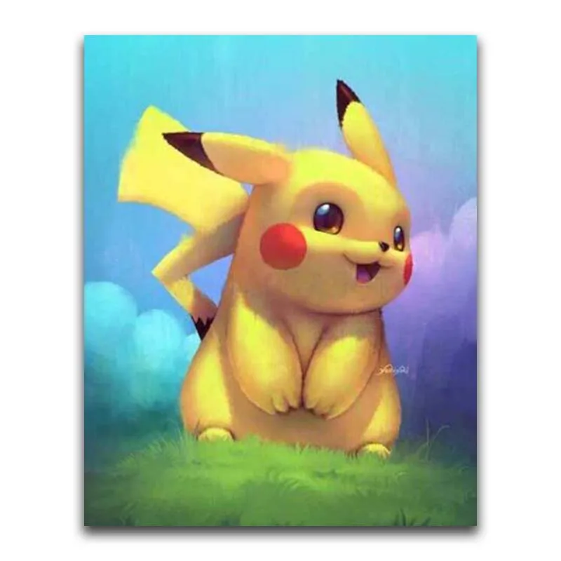 

DIY Diamond Painting Cartoon Pikachu Diamond Painting Pokemon Crystal Home Decor Cross Stitch Diamond Embroidery Holiday gift