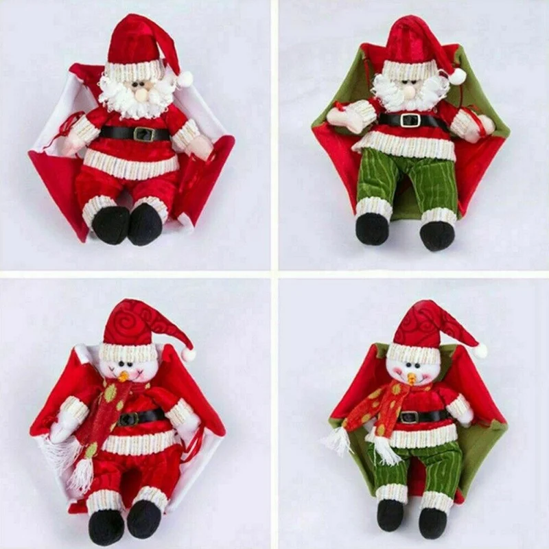 

Cute Santa Claus Parachute Decoration Unique Household Snowman Parachute Decoration