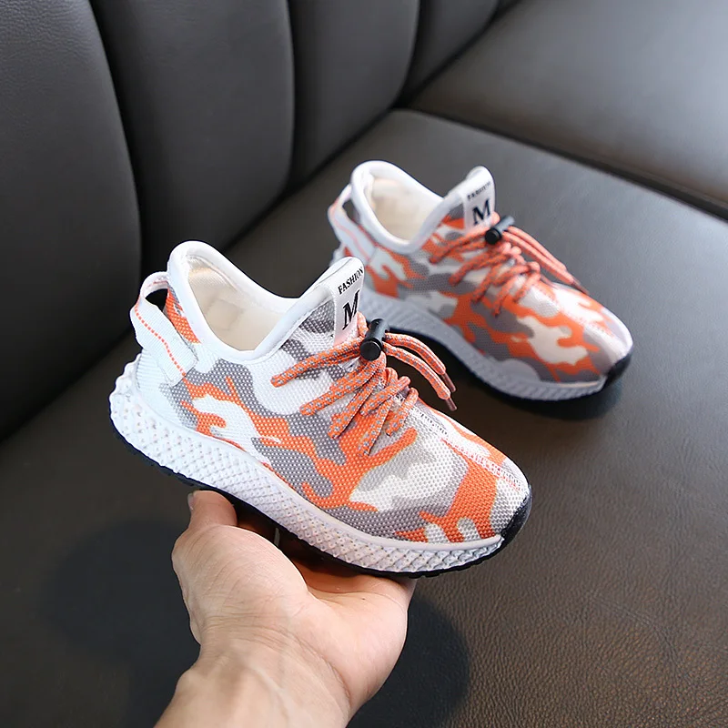 Детская камуфляжная обувь кроссовки для мальчиков новинка 2020 года весенняя