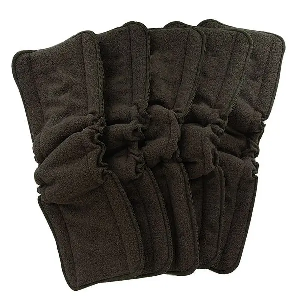 3 layers insert 5 шт./лот 3 слоя древесного угля бамбуковые эластичные Карманные Подгузники Вставки Многоразовые Детские Подгузники моющийся вкладыш подгузники - Цвет: 3 layers insert