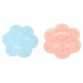 

Shower Silicone Wash Foot Bath Back Massage Cushion Feet Wash Cleaning Care Brush Bathroom Non-slip Suction Cup Mat Tools