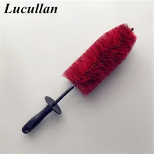 Lucullan бренд 1" Длинные мастер колеса щетки авто инструменты для детализации Чистящая Щетка для автомобильных колес, шин, дисков, хрома, спиц