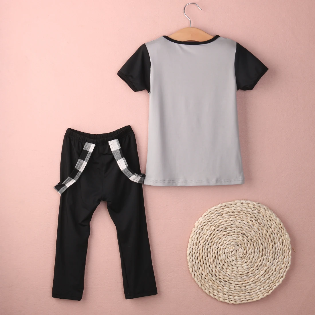 Комплект из 2 предметов для детей ясельного возраста детская одежда для малышки футболка с короткими рукавами с комплекты с длинными штанами 2-7 лет маленькие девочки Костюмы