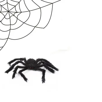 

home decoration accessories Halloween Funny Realistic Plush Spider 4 Sets Of Different Sizes Of Decorations room decoration