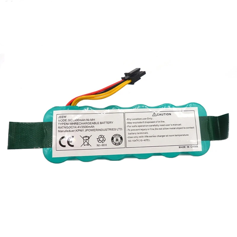 2Pcs Filters Ni-Mh 14.4V 3500Mah Battery for Ecovacs Mirror Cr120 Vacuum Cleaner Dibea X500 X580 X600