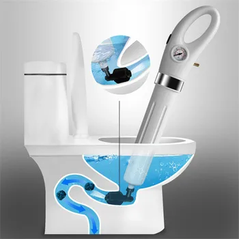 

4YANG High Pressure Air Drain Blaster Gun Drain Clog Dredge Tools Powerful Toilet Plunger Auger Cleaner for Bathroom Sink
