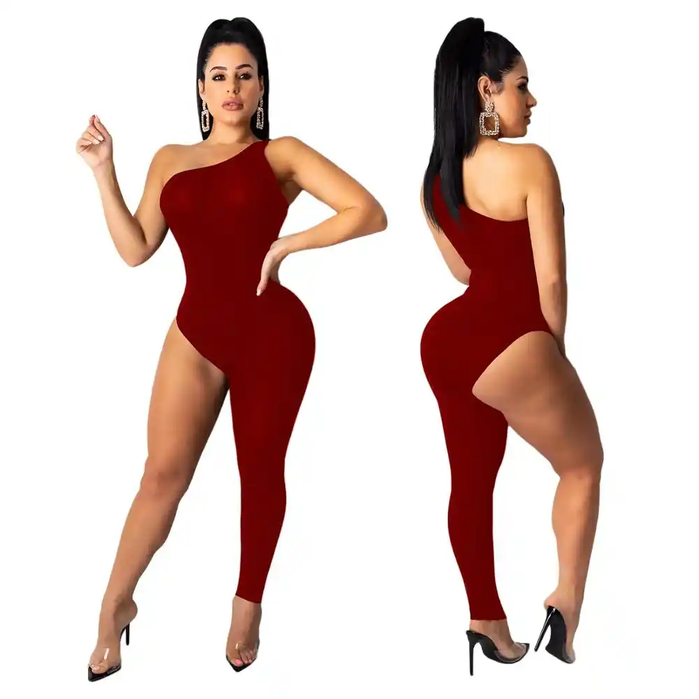 Asymmetrical one leg jumpsuit Clearance