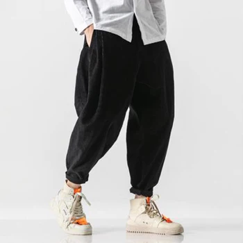 

Men New Corduroy Loose Harem Pants Male Hip Hop Vintage Fashion Chinese Trouser Jogger Sweatpants