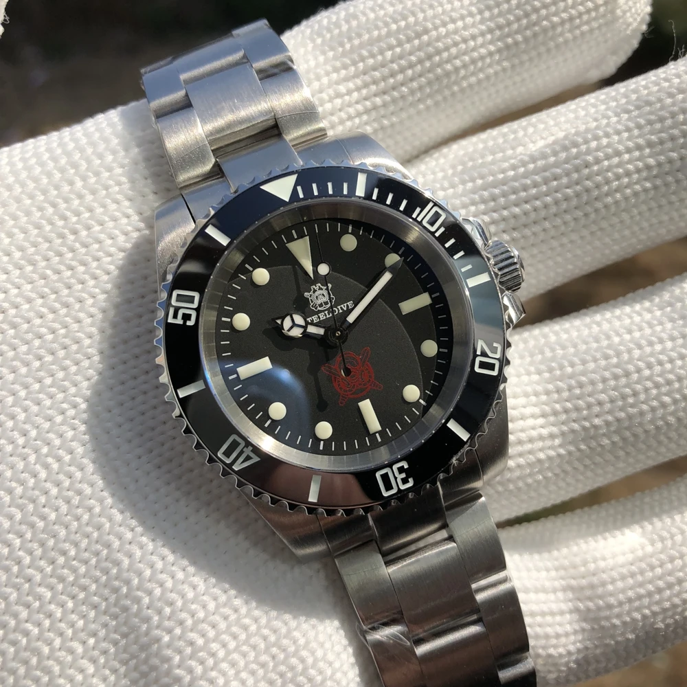 本数限定特価 Steeldive 1954ダイバー腕時計自動機械式腕時計男性steeldive腕時計メンズnh35aサファイアクリスタルbgw 9スーパー発光 大量注文受付 Signature Johaness Com