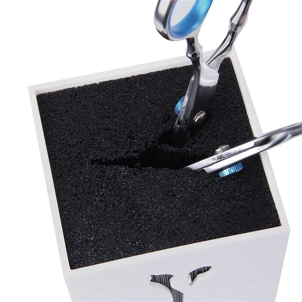 

4 colors Professional Hairdressing Scissors Holder Stand Case Salon Hairdresser Scissors Storage Box Hair Clips Comb Pot Holder