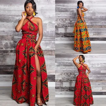 

Long African Dress Women Traditional African Print Clothing Dashiki Ankara Maxi Dresses Elegant Bandage Ankara Nigeria Clothes