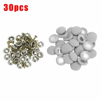 

30Pcs Car Roof Buckles Car Interior Ceiling Cloth Fixing Screw Cap Roof Snap Rivets Retainer Automotive Headliner Repair Button