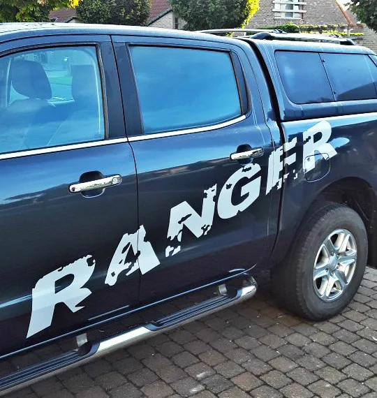 2 шт. градиентная боковая полоса для внедорожных автомобилей стикер Ford ranger 2012 2013