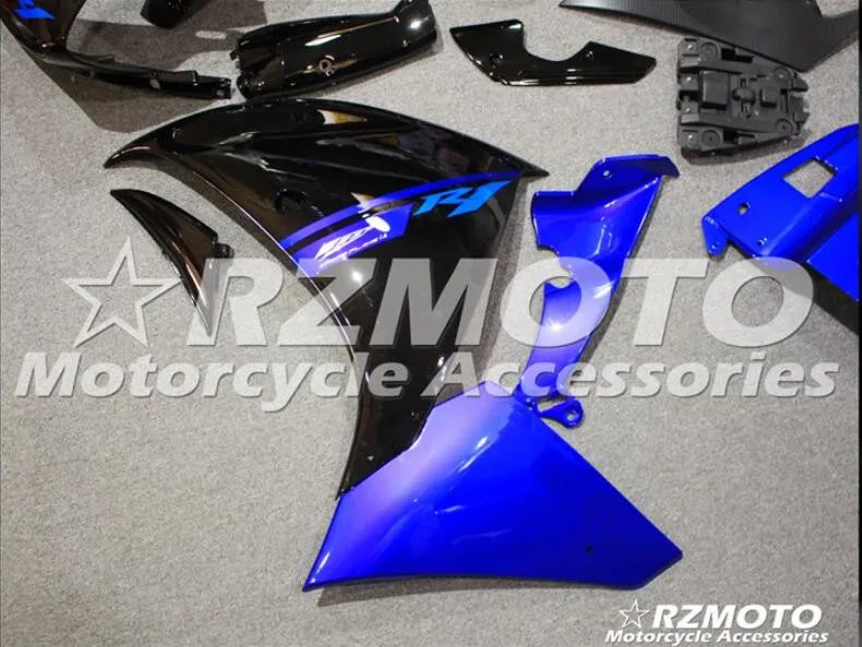 ABS форма мотоцикла Обтекатели подходят для Yamaha YZF-1000-R1 2009 2010 2011 09 10 11 обтекатель кузова набор на заказ синий черный хороший