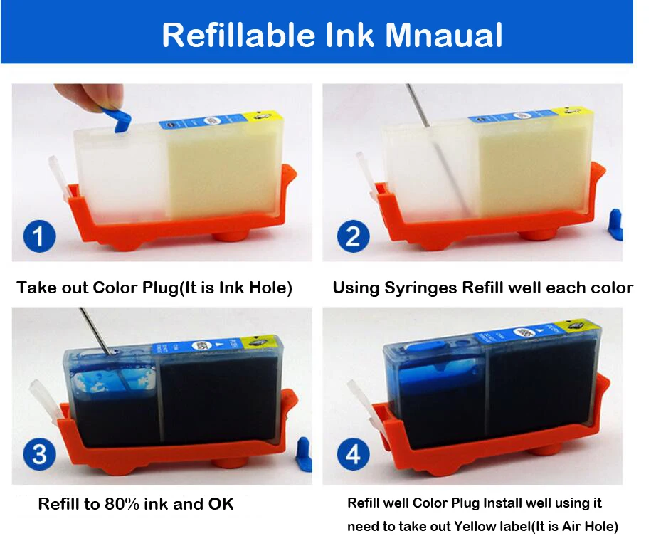 Картридж для принтера HP 903 904 905 OfficeJet 6950 Pro 6960|ink cartridge|refillable ink cartridgescompatible cartridge |