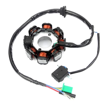 

DC Ignition Stator Magneto Coil Generator 8Poles For GY6 150cc 125cc Scooter ATV Stator Ignition Coil Karts Mopeds