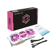 Yeston RX5700 XT-8G D6 PA графическая карта, видеокарта Navi10 7m RDNA PCI Express 4,0 низкое энергопотребление GPU 2560 единиц