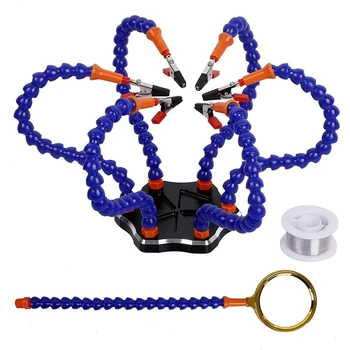 

Extra nifying Glass, Metal Aluminum Base,Third Hand Soldering PCB Holder Tool for Assembly, Modeling,Crafts Workshop