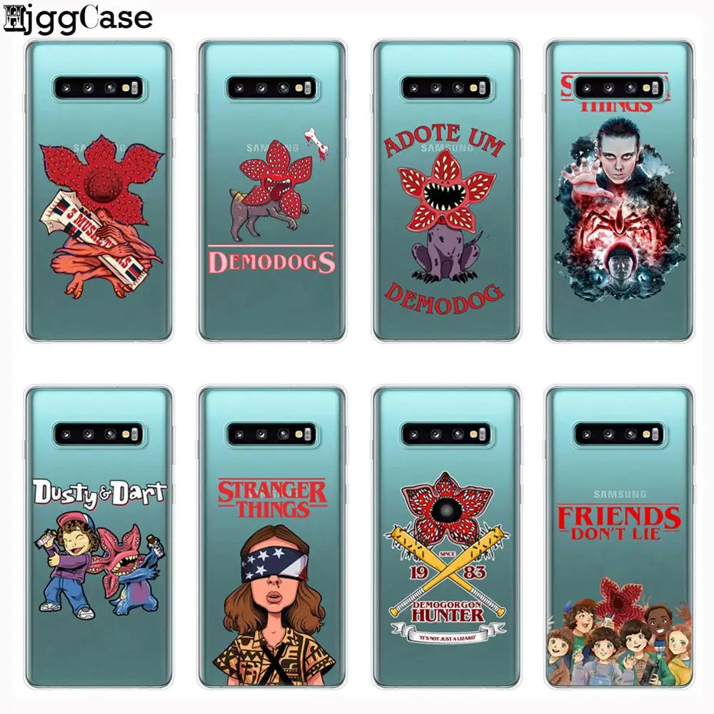 

Phone Case Soft Silicone For Samsung Galaxy S6 S7 Edge S8 S9 S10 Plus S10 S10E Lite Clear Stranger things season 3 poster Cover