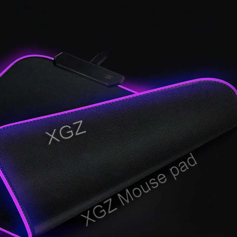 XGZ аниме после дождя золотое солнце цветок большой RGB коврик для мыши черный замок-край пользовательский компьютерный стол коврик Натуральный каучук нескользящий Xxl