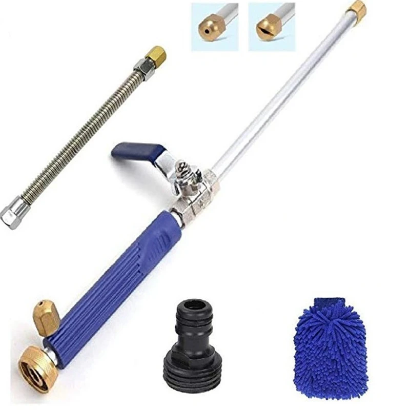 Jet Power Washer 39 Inch Extendable Flexible Deep High Pressure Car Washing Wand Garden Water Hose Sprayer Nozzle Tips Attachmen