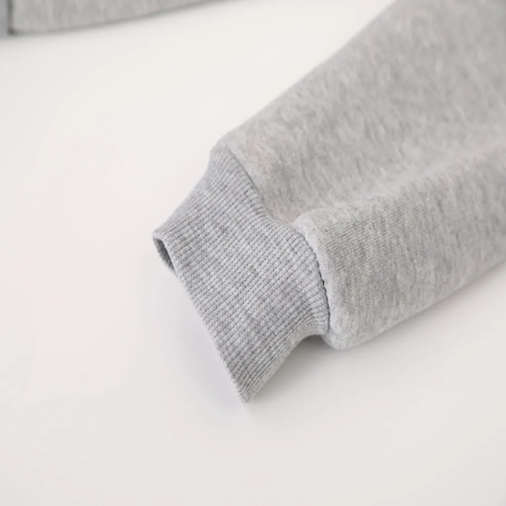 Jaycosin 2019 New Hoodies For Girls O-Neck Heart Printed Top Women