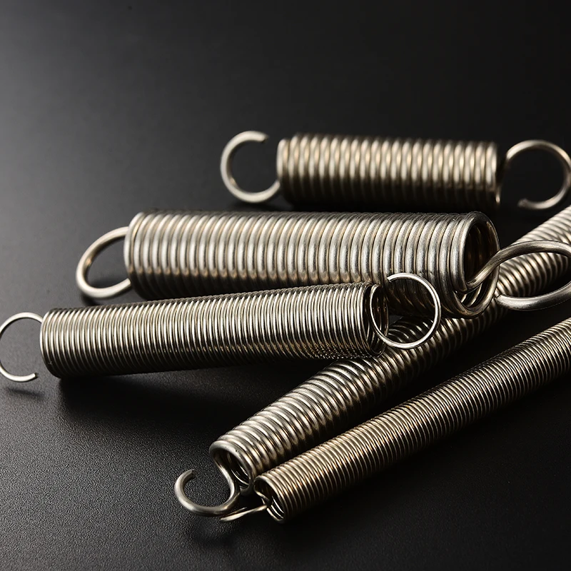 Stainless Steel Spring 304 S Hook Cylindroid Helical Pullback Extension Tension Coil Spring Wire Diameter 0.6mm 0.7mm