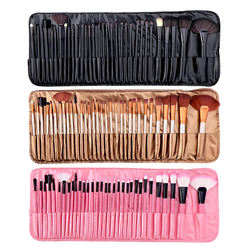 Preise Explosion Modelle 32 Pcs Make Up Pinsel Set Wisch Pinsel Lip Pinsel Augenbraue Pinsel Holzgriff Mit Pinsel Tasche Schönheit Werkzeuge