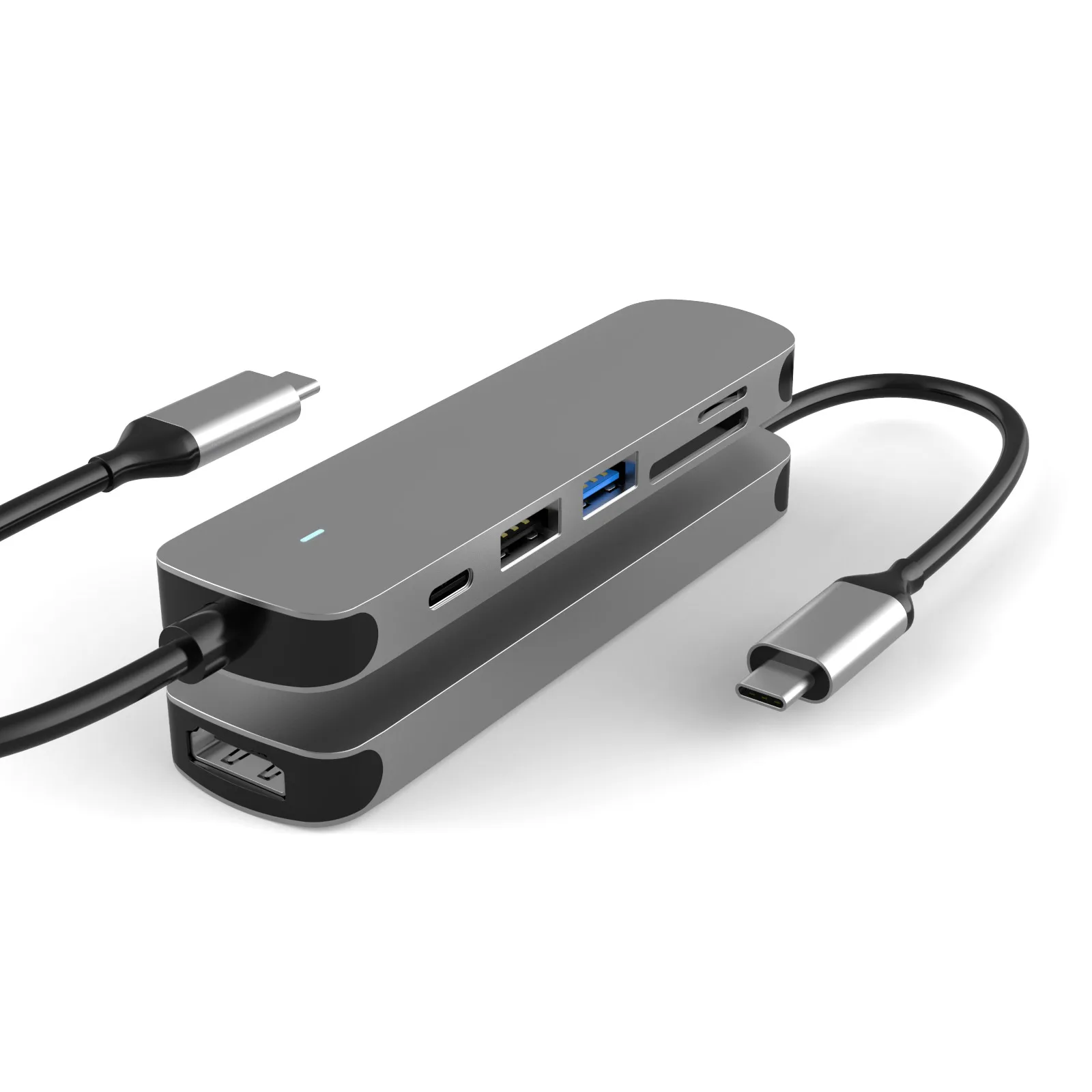 10 in 1 Type-C HUB Docking Station USB HUB to HDMI for MacBook Pro 100W PD Port USB Dual 4K HDMI Docking Stations for Laptops