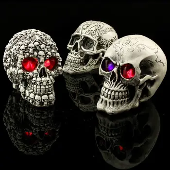 

Halloween Decoration Toy Spoof Light Led Eye Ghost Scary Terror Skull Prop Party Decoration