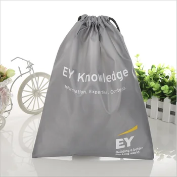 

2020 Customized Logo Marathon Advertising Bag Pattern Polyester Drawstring Bags Anniversary Gift Sport Storage Bag Shoe Bag