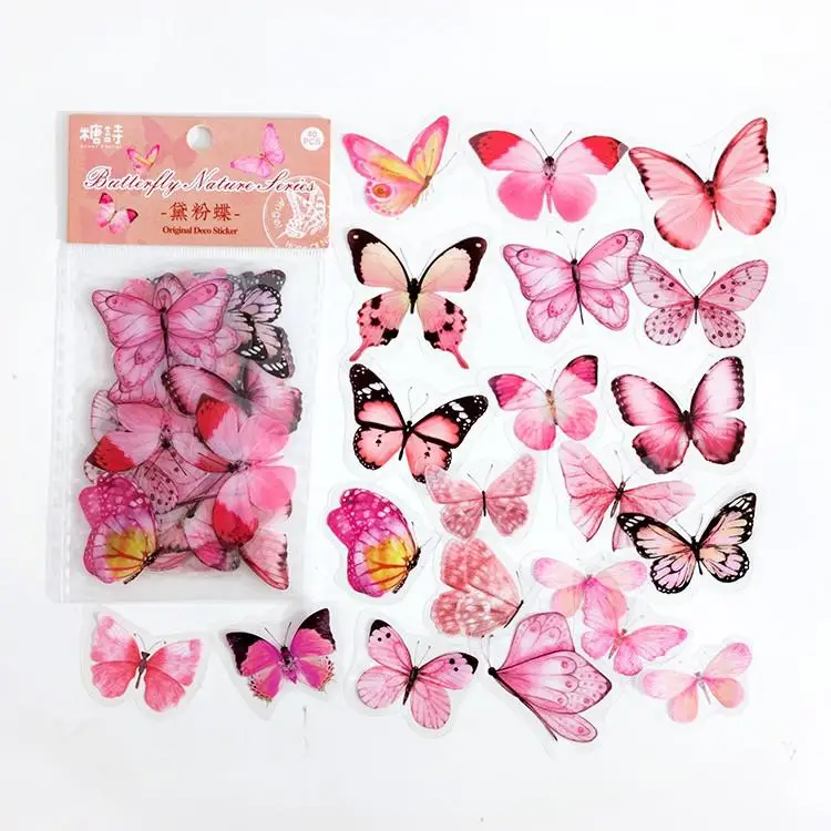 Butterfly Flower Stickers Decorate Luggage Notebook DIY Waterproof Sticker  Variety Pack Vinyl Letter Stickers for Water Bottles - AliExpress