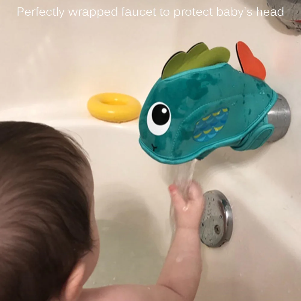 Artículo caliente Cubierta de protección antigolpes para grifo de agua de bebé, Protector de seguridad para grifo de baño, protectores de borde para la boca, tapa de surtidor para baño infantil bWwnMVDnQbw