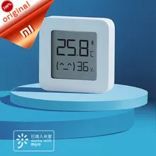 xiaomi Mijia Bluetooth термометр 2 беспроводной умный электрический цифровой гигрометр термометр 1 шт. работает с приложением Mijia