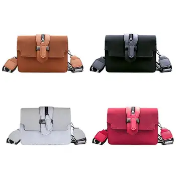 

Hot Sale Handbags Multi-function Portable Women Casual Wide Shoulder Sling Bags PU Leather Money Purse Messenger Handbag