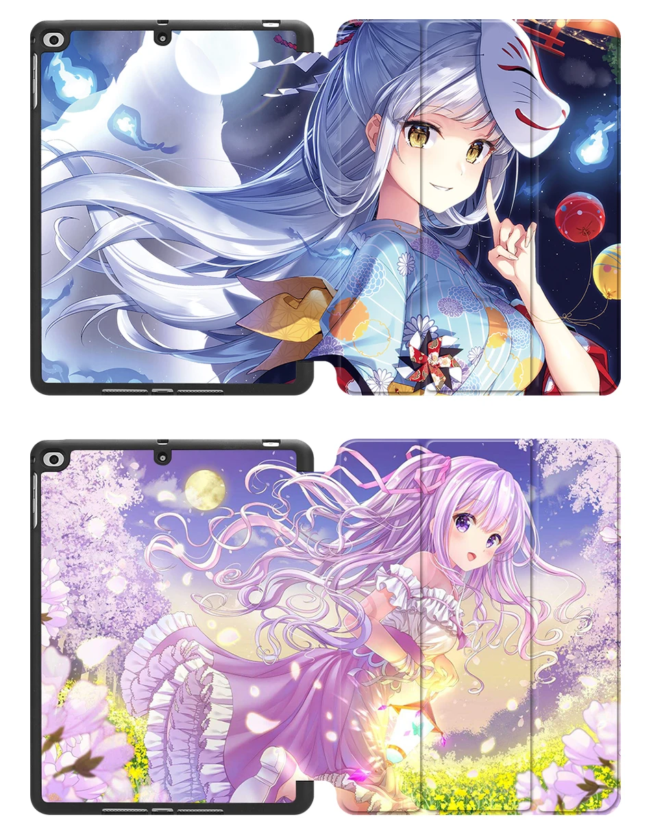 Чехол MTT Anime Girl для iPad 9,7 дюймов TPU мягкая задняя кожаная откидная смарт-крышка для iPad Air 1 Air 2 чехол для планшета держатель для карандаша