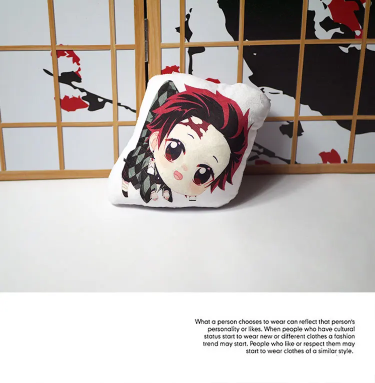 Demon Slayer Kimetsu no Yaiba плюшевые куклы Kamado Nezuko Tanjirou Zenitsu Inosuke косплей игрушки мини сумка Подвески 23 см подарок