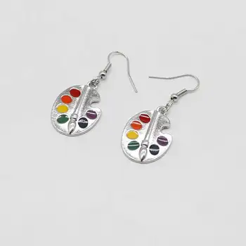 

New Charm Marker Painting Edition Artist Earrings, Pigment Edition Earrings Creative Personality Ms. Gift Jewelry