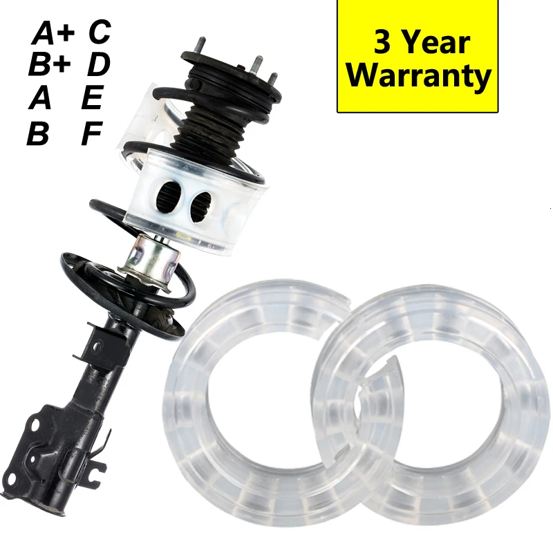 

1 Pair Universal Car Shock Absorber Type-A/B/C/D/E/F Spring Bumper Power Cushion Rubber Buffer Auto-buffers For Front Rear wheel