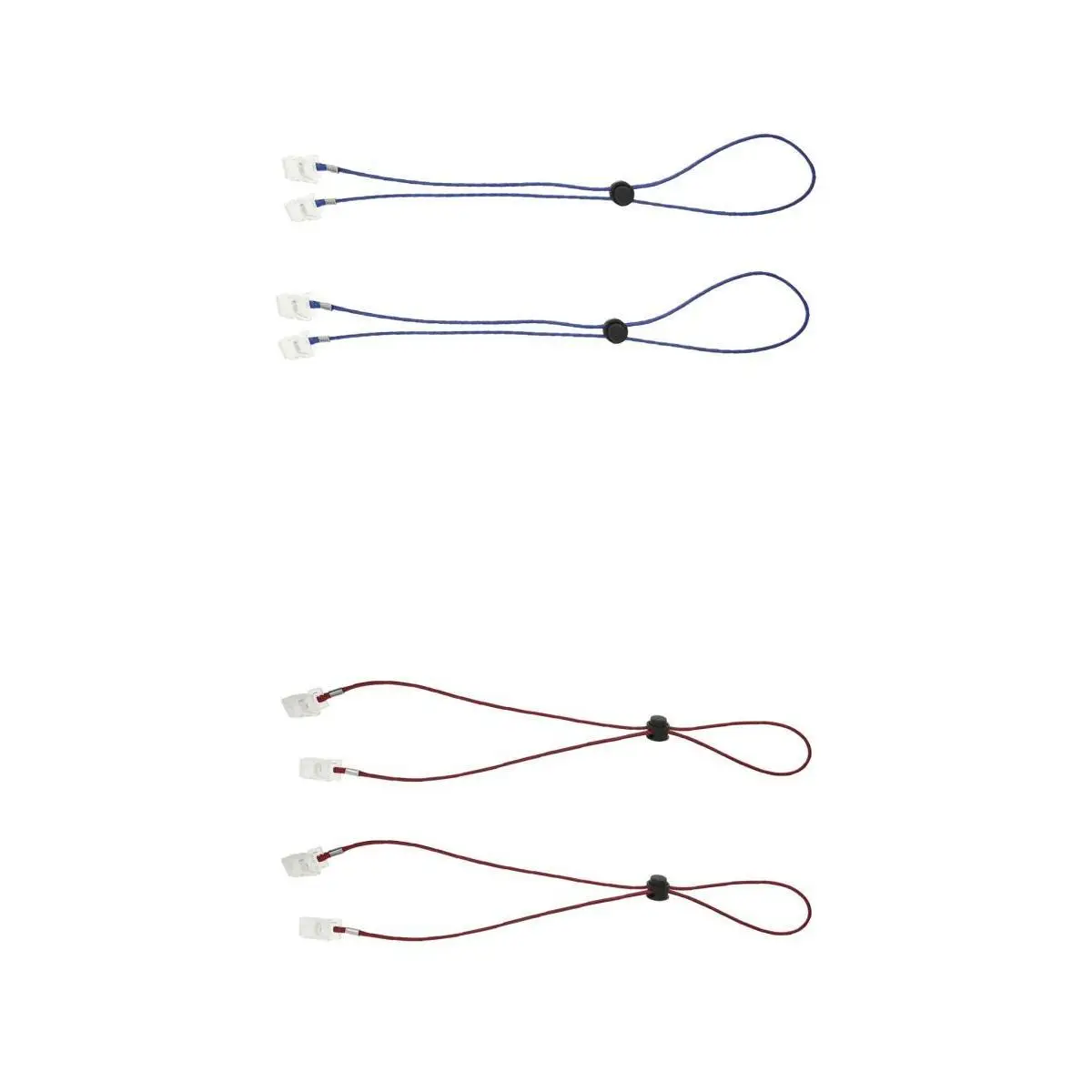 4 Pieces Flexible Bib Napkin Chains Holder Meal Paper Towel Clip for Elderly