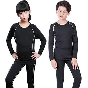 

New Thermal Underwear Kids Winter Thermal Set Quick Dry Children Warm Long Johns Set Boy Girl Warm Fitness Thermal Underwear Set