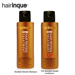 1 Набор, бразильский Кератиновый протеиновый Уход за волосами, очищающий шампунь и кондиционер для поврежденных волос, восстановление