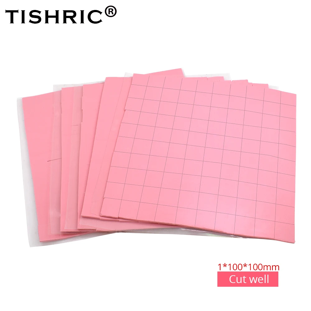 Thermal Pad GPU CPU Heatsink Cooling Conductive Silicone 0.5mm/1mm/1.5mm/2mm*100mm*100mm