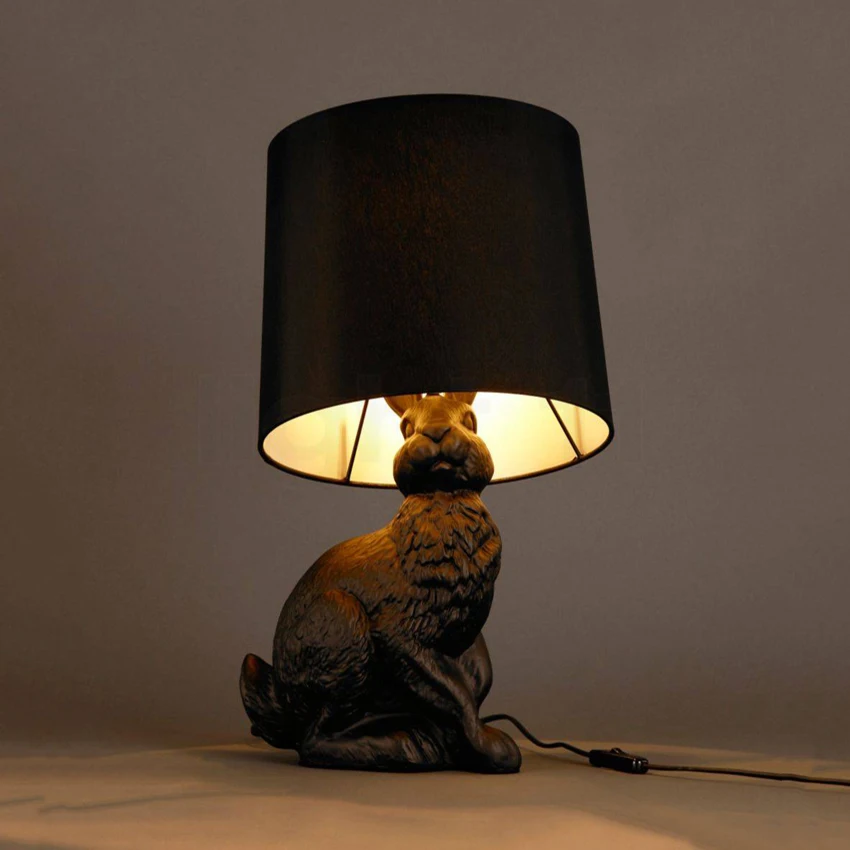 Modern Desk Lamp Art Resin Rabbit Shaped LOFT Lamps Table Lamps Bedroom Living Room Interior Decor Bedside Table Lights Lighting Modern Desk Lamp Art Resin Rabbit Shaped LOFT Lamps Table Lamps Bedroom Living Room Interior Decor Bedside Table Lights Lighting