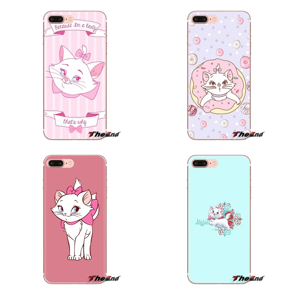 cute cat Marie aristocats Silicone Phone Case For HTC U11 One M7 M8 A9 M9 M10 E9 Desire 630 530 626 628 816 820 Motorola G G2 G3 |