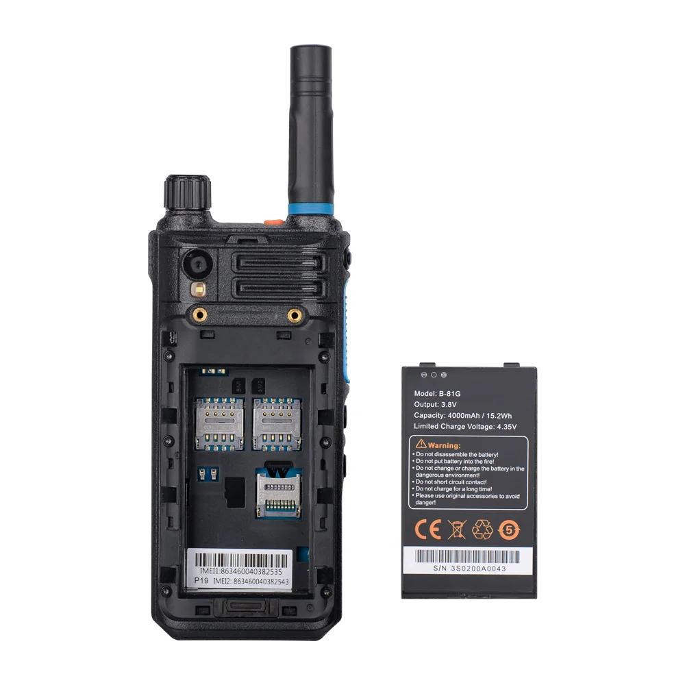 Inrico 4G Netwerk Radio S200 Android 10 Lte/Wcdma/Gsm Mobiele Telefoon Werk Met Real-Ptt Zello Ontgrendeld Walkie Talkie Wereldwijde Oproep