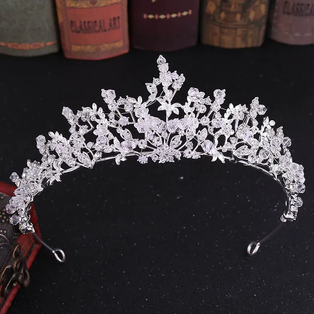 FORSEVEN Luxury Handmade Rhinestone Crystal Crown Tiaras Bridal Headbands Women Wedding Hair Jewelry Accessories JL JE1015