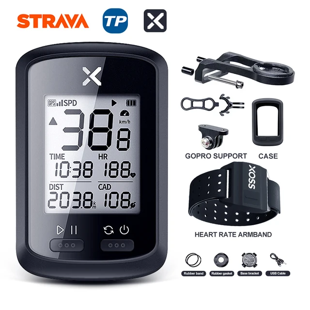 XOSS GPS Bike Computer G+ Wireless Cycling Speedometer Road  MTB Waterproof Bluetooth ANT+ Cadence Speed Cycle Bicycle Computer G PLUS Group H