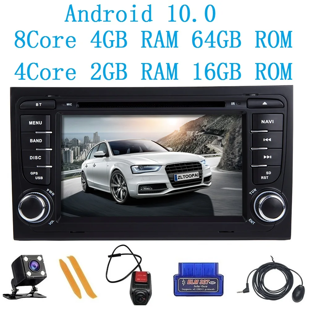 ZLTOOPAI для Audi A4 S4 2002 2008 автомобильный мультимедийный плеер с GPS навигацией DVD ТВ