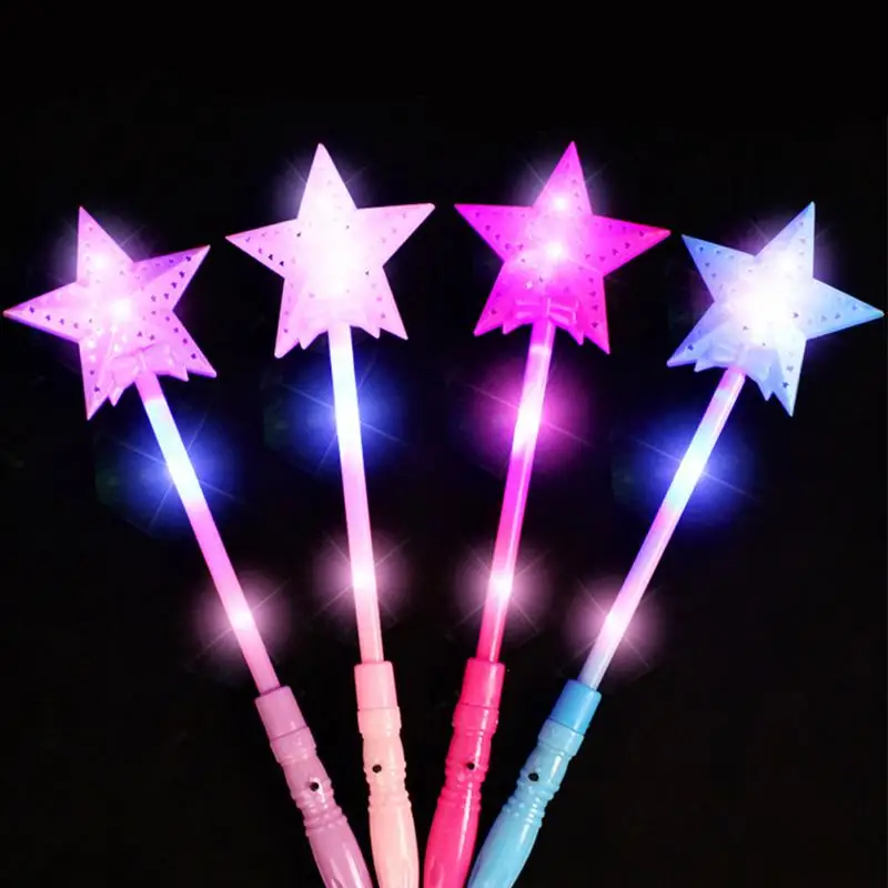 

1PC LED Magic Star Wand Flashing Lights Up Glow Sticks Fluorescent Bar Party Concert Luminous Toy Fairy Wands For Kids Gift